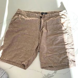 Mens tan shorts - Express - size 33